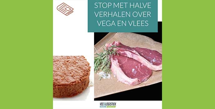 Stop met halve verhalen over vega en vlees